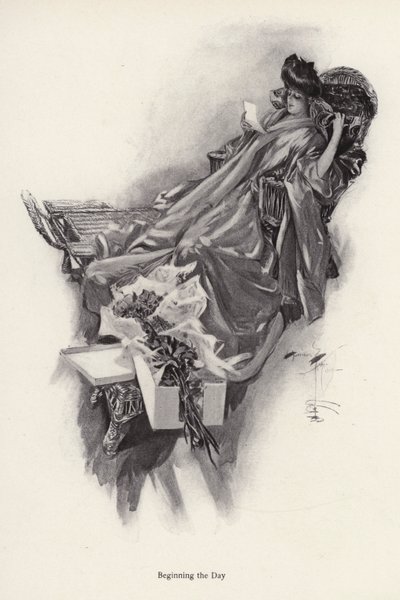 Femme recevant un bouquet de fleurs d