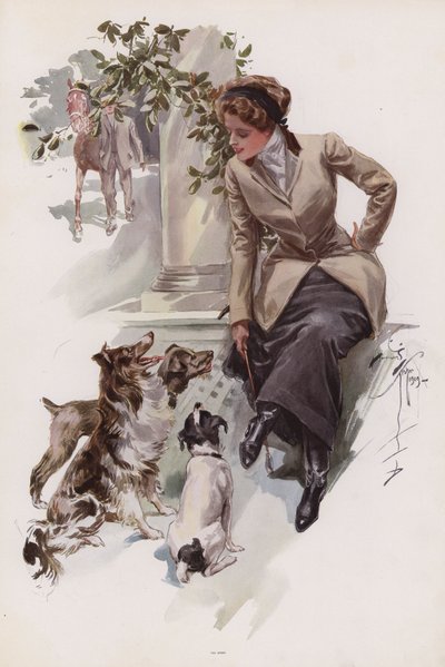 Jeune femme en habit d