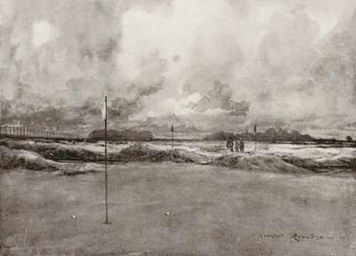 Terrains de golf : Mitcham, le septième green - Harry (1878 1950) Rountree