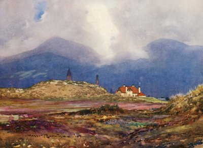 Terrains de golf : Newcastle, le neuvième coup et le club-house - Harry (1878 1950) Rountree