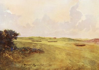 Terrains de golf : Andrews, vue depuis le douzième green - Harry (1878 1950) Rountree