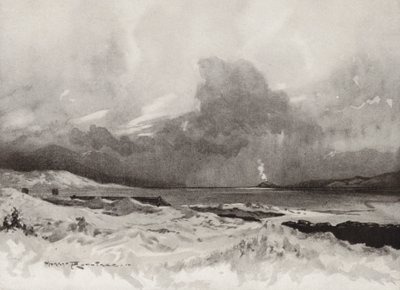Terrains de golf : Harlech, vue sur le quatrième trou - Harry (1878 1950) Rountree