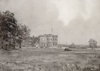 Terrains de golf : Trafford Park, la maison du club depuis le dix-huitième tee - Harry (1878 1950) Rountree