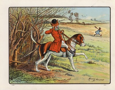 Illustration pour La Folie du Renard, ou Une journée avec la chasse Topsy Turvy - Harry B Neilson