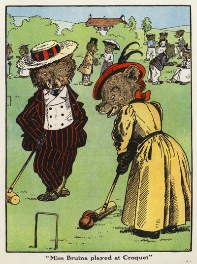 Miss Bruina jouait au croquet - Harry B Neilson