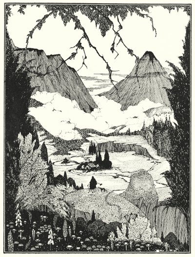 Edgar Allan Poe : Le Cottage de Landor - Harry Clarke