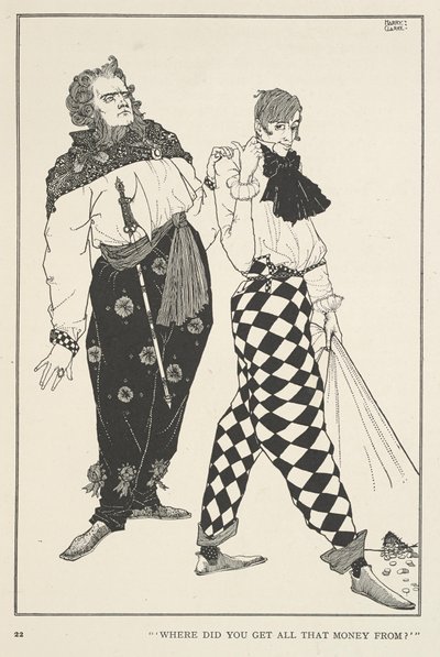 Grand Claus et Petit Claus. Où as-tu eu tout cet argent? - Harry Clarke