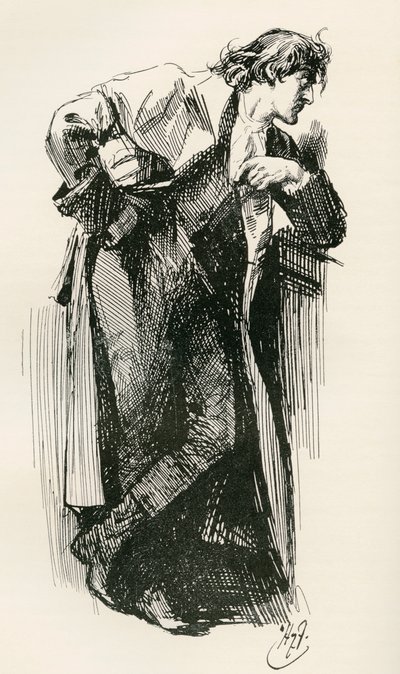 Illustration pour le roman de Charles Dickens Un conte de deux villes - Harry Furniss