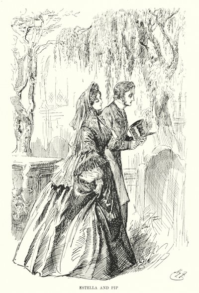 Illustration pour Les Grandes Espérances par Charles Dickens - Harry Furniss