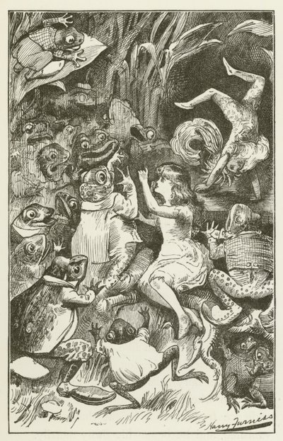 Illustration pour Sylvie et Bruno par Lewis Carroll - Harry Furniss