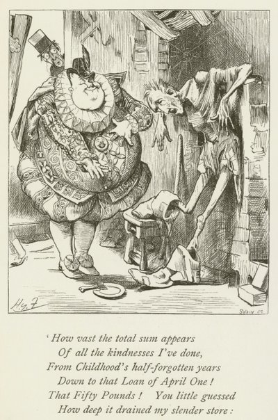 Illustration pour Sylvie et Bruno par Lewis Carroll - Harry Furniss