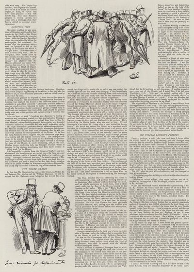 La vie au Parlement, des étrangers dans la maison - Harry Furniss