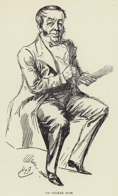 Sir George Rose - Harry Furniss