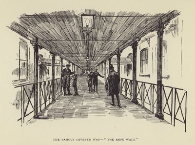 Le célèbre passage couvert, The Rope Walk - Harry Furniss