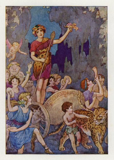 Bacchus (lithographie couleur) - Harry George Theaker