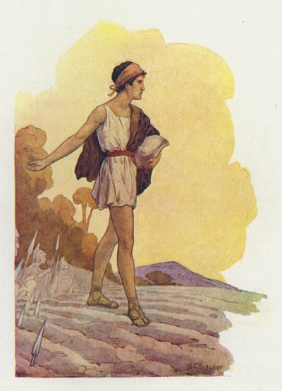 Jason a semé les dents du dragon (lithographie couleur) - Harry George Theaker