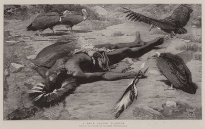 Un guerrier Angoni mort - Harry Hamilton Johnston