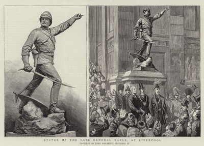Statue du défunt général Earle, à Liverpool - Harry Hamilton Johnston