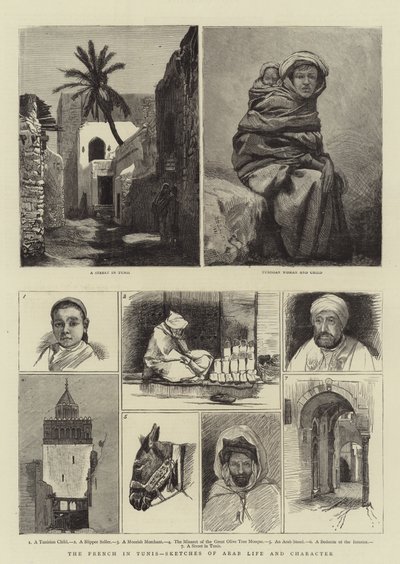 Les Français à Tunis, esquisses de la vie et du caractère arabe - Harry Hamilton Johnston