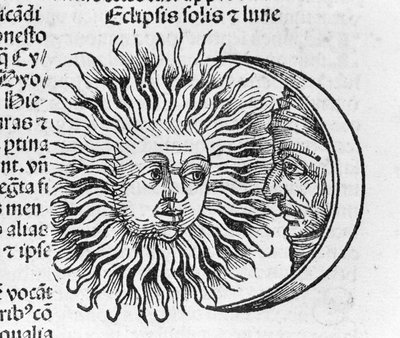 Éclipse décrite par Hartmann Schedel dans la Chronique de Nuremberg - Hartmann Schedel