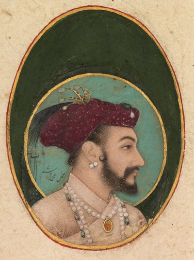 Shah Jahan, vers 1630 (aquarelle opaque, encre et or sur papier) - Hashim Hashim