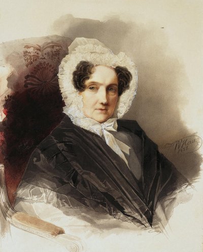 Portrait de la comtesse Anna Vladimirovna Bobrinskaya 1769-1846, 1837 - Hau