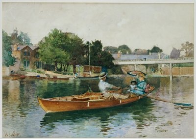 Une partie de bateau sur la Tamise à Cookham - Hector Caffieri