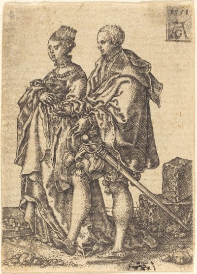 Couple dansant - Heinrich Aldegrever