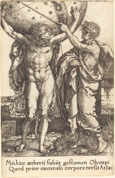 Hercule et Atlas - Heinrich Aldegrever