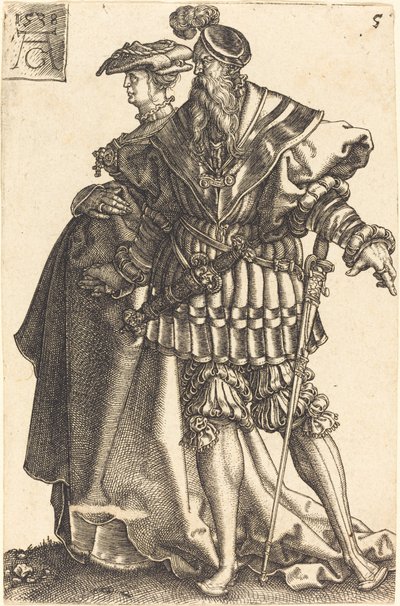 Grands danseurs de mariage, 1538 - Heinrich Aldegrever