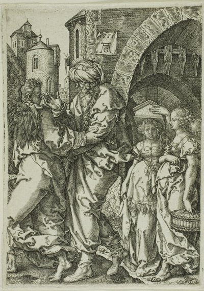 Loth et sa famille fuyant Sodome, de l
