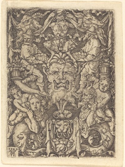 Ornement avec masque - Heinrich Aldegrever