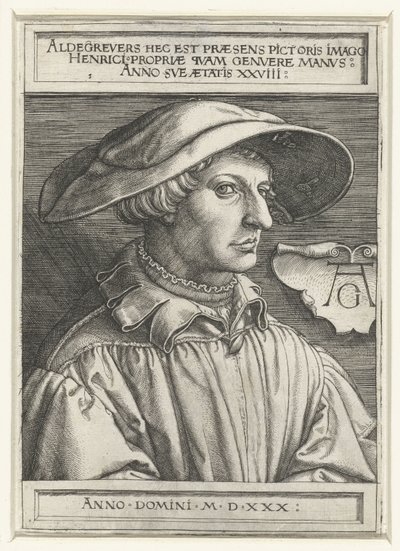 Autoportrait - Heinrich Aldegrever