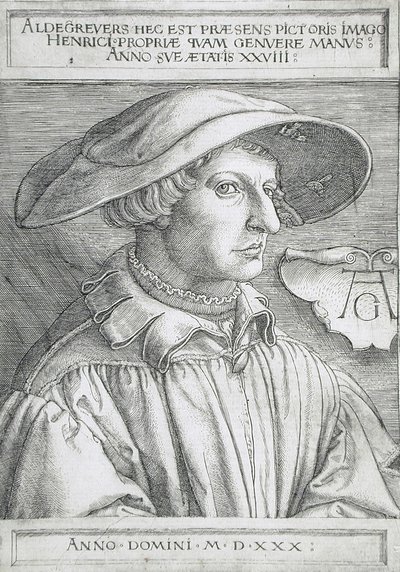 Autoportrait - Heinrich Aldegrever