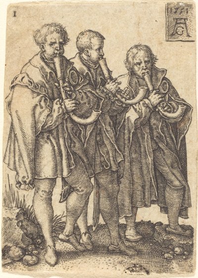 Trois musiciens - Heinrich Aldegrever
