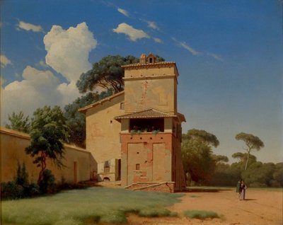 Danish : Casa del Portinaio i Villa Borgheses have. Casa del Portinaio dans les jardins de la Villa Borghèse. - Heinrich Buntzen