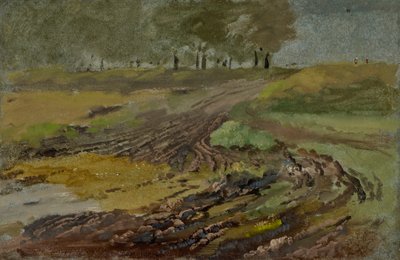 Traces de chariot dans le champ - Heinrich Burkel