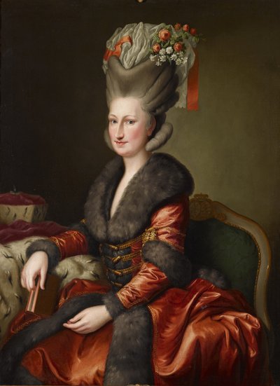 Portrait de Marie-Amélie Auguste de Saxe en costume polonais - Heinrich Carl Brandt