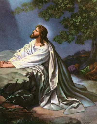 Christ au jardin de Gethsémani par Heinrich Hofmann - Heinrich Hofmann