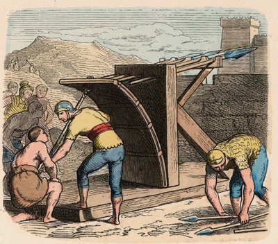 Rome antique : Armement, baliste, machine utilisée lors des sièges - Heinrich Leutemann