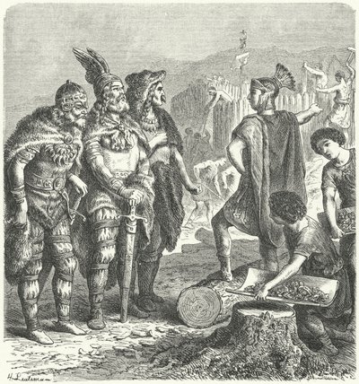 Le général romain Stilicho négociant avec les Goths, vers 400 - Heinrich Leutemann