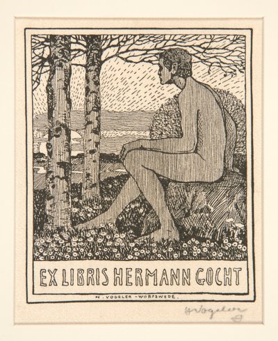 Ex-libris Hermann Gocht - Heinrich Vogeler
