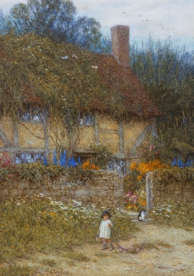 Un cottage près de Godalming, Surrey - Helen Allingham