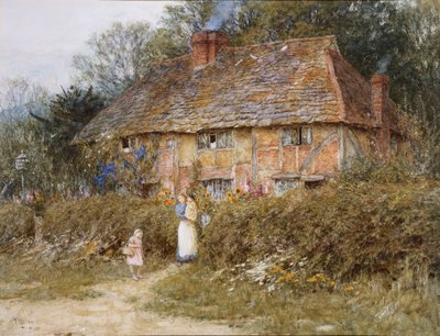 Un vieux cottage du Surrey - Helen Allingham