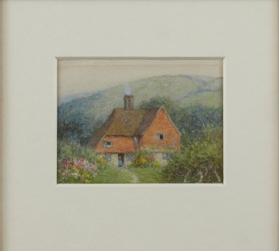 Cottage en brique - Helen Allingham