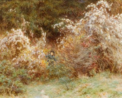 Joie des voyageurs : Une haie du Surrey - Helen Allingham