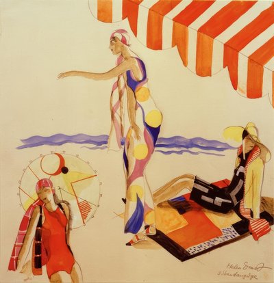 Tenue de plage vers 1928 - Helen Ernst