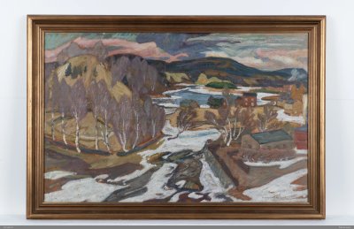 La rivière Ångerman [PEINTURE À L