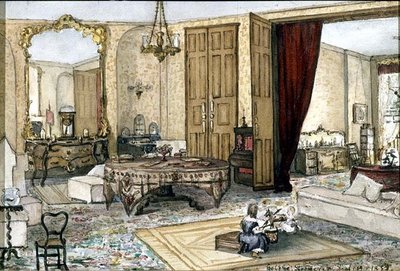 Intérieur de salon - Heloine Stromeyer