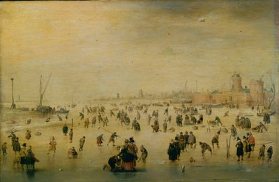 Scène de patinage - Hendrick Avercamp